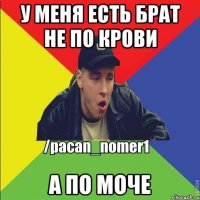 У меня есть брат не по крови А по моче