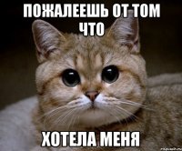 Пожалеешь от том что ХОтела меня