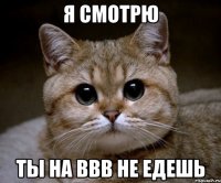 я смотрю ты на ввв не едешь