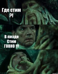 Где стим ?! В пизде Стим ГОВНО !!! 