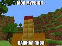 Моя Мурыся - важная пися
