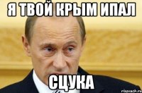 Я твой Крым ипал сцука