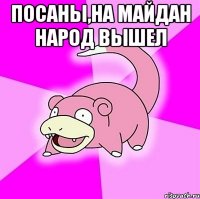 Посаны,на майдан народ вышел 