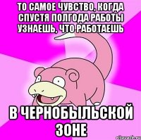 То самое чувство, когда спустя полгода работы узнаешь, что работаешь В ЧЕРНОБЫЛЬСКОЙ ЗОНЕ