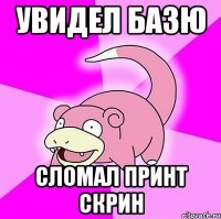 увидел базю сломал принт скрин