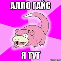 Алло гайс я тут