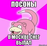 Посоны В Москве снег выпал