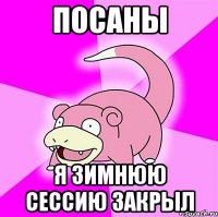 Посаны Я зимнюю сессию закрыл