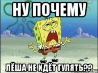 ну почему Лёша не идёт гулять??