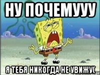 НУ ПОЧЕМУУУ Я ТЕБЯ НИКОГДА НЕ УВИЖУ(