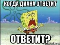 когда Диана ответит ответит?