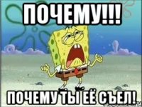 Почему!!! Почему ты её съел!