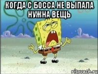 когда с босса не выпала нужна вещь 