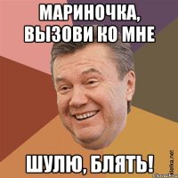 мариночка, вызови ко мне ШУЛЮ, БЛЯТЬ!