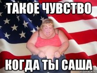 Такое чувство Когда ты Саша