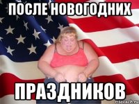 после новогодних праздников