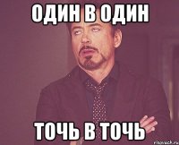 ОДИН В ОДИН ТОЧЬ В ТОЧЬ