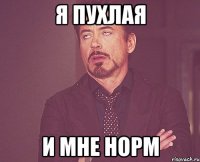 я пухлая и мне норм