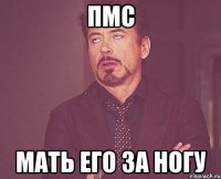 ПМС мать его за ногу