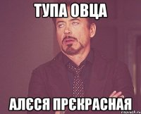 тупа овца Алєся прєкрасная