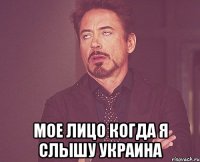  МОЕ ЛИЦО КОГДА Я СЛЫШУ УКРАИНА