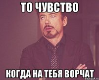 ТО ЧУВСТВО КОГДА НА ТЕБЯ ВОРЧАТ