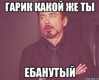 гарик какой же ты ебанутый