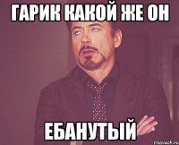 гарик какой же он ебанутый
