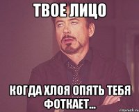Твое лицо Когда хлоя опять тебя фоткает...