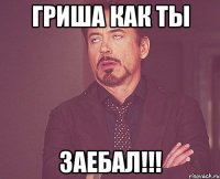 Гриша как ты Заебал!!!
