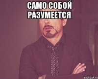 само собой разумеется 