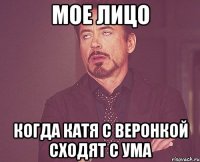 Мое лицо Когда Катя с Веронкой сходят с ума