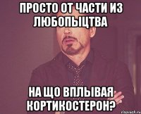 просто от части из любопыцтва на що вплывая кортикостерон?