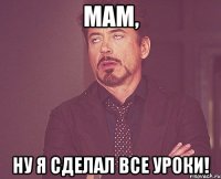 Мам, НУ Я СДЕЛАЛ ВСЕ УРОКИ!