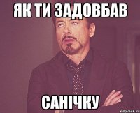 Як ти задовбав Санічку