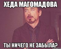 Хеда магомадова ты ничего не забыла?