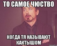 ТО САМОЕ ЧЮСТВО КОГДА ТЯ НАЗЫВАЮТ КАКТЫШОМ