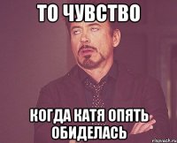 То чувство Когда Катя опять обиделась