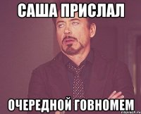 Саша прислал Очередной говномем