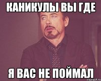каникулы вы где я вас не поймал