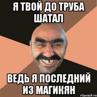 я твой до труба шатал ведь я последний из магикян