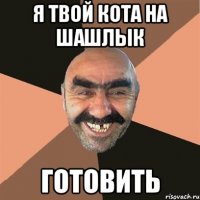 я твой кота на шашлык готовить