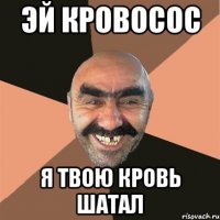 эй кровосос я твою кровь шатал