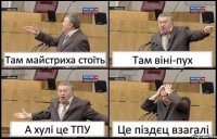 Там майстриха стоїть Там віні-пух А хулі це ТПУ Це піздєц взагалі