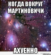 КОГДА ВОКРУГ МАРТИНОВИЧИ АХУЕННО