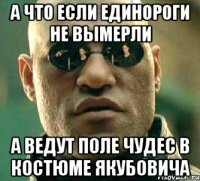 А что если единороги не вымерли А ведут поле чудес в костюме якубовича