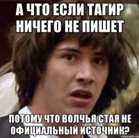 а что если тагир ничего не пишет потому что волчья стая не официальный источник?