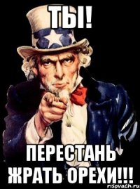 ТЫ! ПЕРЕСТАНЬ ЖРАТЬ ОРЕХИ!!!