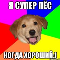 Я супер пёс когда хороший:)