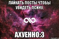 ЛАЙКАТЬ ПОСТЫ ЧТОБЫ УВИДЕТЬ ПСИНУ, АХУЕННО:3